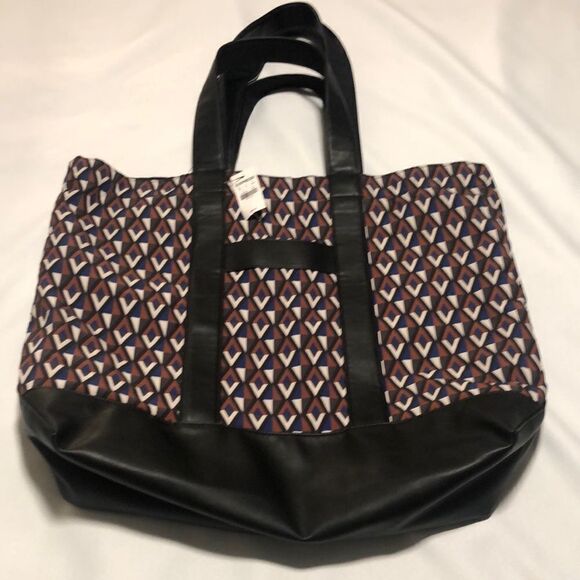 Express Tote Bag Purse Geometric Print - Picture 1 of 4